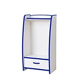 【JAJAN】キッズ ハンガーラック スリム 幅48cm　ブルー［完成品][おまけ付き]【知育家具EVAキッズシリーズ】HRJ-48HB_s