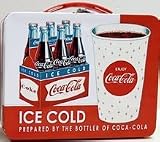 Coca-Cola Embossed Lunch Box - 7-5/8" x 6" x 3/4" [並行輸入品]