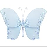 HangingバタフライブルーTwinkleナイロンButterfliesメッシュデコレーション装飾赤ちゃん保育園寝室女の子部屋天井壁装飾結婚式誕生日パーティーベビーシャワーバスルーム子供Childr