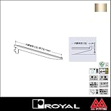 e-kanamono ロイヤル 棚受け スリムブラケット B-110 120 Aニッケルサテン