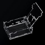 Vuage(TM) ラズベリーパイ2モデルB +サポートファンのインストール用クリアケースカバー透明なシェルボックス