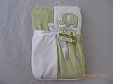 Je - Plush Baby Blankey with Embroidered Elephant (Green) by JE - Jake & Emma