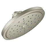 Moen S176BN Solace One-Function 7-Inch Diameter Rain Showerhead, Brushed Nickel [並行輸入品]