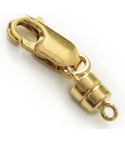 Amazon.co.jp: [ルビイ] イエローゴールド K18 留め具 マグネット式筒