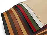 【切り革】ヴィンセント チョコ 12×8cm 0.6mm 1枚[レザークラフトぱれっと] 切り革（カットレザー） 定番切り革（牛ヌメ） Pkawa025-04-1/8-06