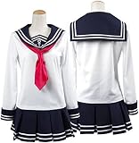 コスプレ衣装 艦隊これくしょん -艦これ- 暁 響 雷 電 女子制服 セーラー服 あかつき ひびき いかづち いなづま 吹雪型駆逐艦 Cosplay 服 (女M)