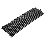 uxcell ホットメルト接着スティック ブラック 電気ツール 加熱グルーガン 270mm x 7mm 20本入り