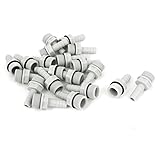 uxcell 継手 ホースバーブカプラ プラスチック材質 パイプコネクタ ジョイント スペアパーツ 20個入り