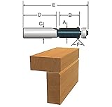 Bosch 85647M 5/8-Inch Diameter 1-Inch Cut Carbide Tipped Face Frame Flush Trim V-Groove Router Bit 1