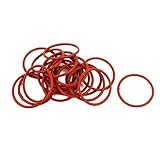 uxcell NBRゴムOリングシールリング 耐熱 25mm x 1.5mm レッド 10個入り
