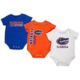 Florida GatorsコロシアムブルーオレンジホワイトInfant One Piece Outfits – 3パック
