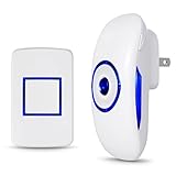 Adoric Wireless Doorbell ホワイト DooorBelllWL1-7