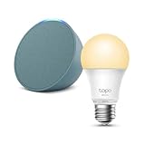 【セット買い】Echo Pop ティールグリーン + TP-Link Tapo スマート LED電球 L510E (E26・800lm・電球