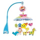 HOSIM Baby Cute Cartoon Animals Lullaby Nursery Crib Cot Stoller Music Box Baby Gift Musical Mobile 