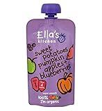 Ella's Kitchen Sweet Potatoes, Pumpkin, Apples + Blueberries Stage 1 from 4 Months 120g (Pack of 2) 
