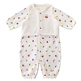 赤ちゃんの城 ツーウェイドレス きのこのこ ベスト付 アイボリー 日本製