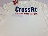 リーボッククロスフィットTシャツメンズ2 x lスリムクリーム鍛造Elite Fitness Workout Gym