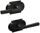 Baldwin FDTAPRAR481 Reserve Full Dummy Lockset x Taper with Rustic Arch Rose, Dark Bronze Finish by 