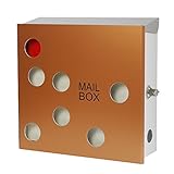 郵便ポスト EUROデザイナーズポスト MB5104-KL- ＣＯＰＰＥＲ 鍵付き