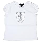 フェラーリ (Ferrari) インファント ビッグスクデット グリッター Tシャツ WH (9-12ケ月)
