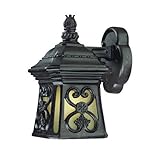 Alico Lighting 500MM Acclaim Lighting Marbleized Mahogany Finished Outdoor Sconce with Scavo Glass S