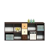 桐製 幅65cm オープンラック シェルフ 完成品 (ブラウン)