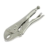 uxcell ロッキング　プライヤー　可調節　ばね懸架式　1個入り　シルバートーン　スチール　修理部品