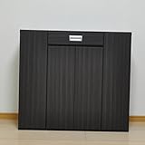 靴箱 幅100 シューズボックス 玄関収納 下駄箱 ロータイプ LEDライト AYU-3-289-F (ダークブラウン)