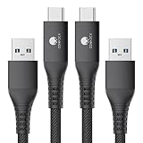 USB Type C ケーブル CONMDEX 10Gbps データ転送 USB3.1 Gen2 タイプ c 高速充電QC/PD3.0 USB-A to USB-C Android Auto 高耐久編組ナイロンケーブル iPhone 16/15シリーズ Samsung GalaxyなどType-C機種対応 接触冷感 通気性 伸縮性 (2, ブラック, 1M)