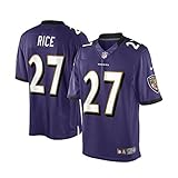 Ray Rice Baltimore Ravens # 27 Youth Stitched Jerseyパープル ホワイト