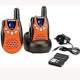 Retevis RT602 Walkie Talkies for Kids Rechargeable 80 Channels 2 Way Radio Flashlight VOX with Li-ion Batteries and Charger f