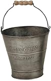 GREEN HOUSE Heartful Garden アンティーク風ブリキポット φ19.5×19cm 3081