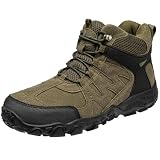 [SOARHOPE] トレッキングシューズ メンズ レディース 登山 靴 登山シューズ アウトドア靴 山登り 靴 山歩き ミドルカット 初心者 轻量 防滑 おしゃれ グリーン 23.5 cm