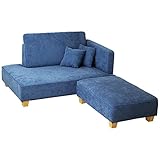 コーナーソファ カウチソファ アームソファ 寛ぎソファー ソファーベッド オットマン sofa リビング デザイン 北欧 スタイリッシュ ブルー