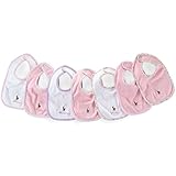 【ギフトBOX入り】Ralph Lauren(ラルフローレン) ガールズ 1week ビブ7枚セット(Pink/White)/スタイ・よだれかけディズオブザウィーク ビブセット