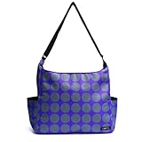 《rivita/リヴィータ》 Lサイズ パープルドットGRY×PUR （グレー パープル ）撥水加工を施したマザーズバッグ マザーズバック　マザーバック ショルダー バッグ　斜めがけ