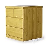 60幅 ローチェスト 3段 奥深いタイプ（D55cm)【60-3LCD みずき (NA)10/1】ナチュラル 送料無料　日本製　家具製造メーカーの家具 収納チェスト 木製チェスト3段 タンス たんす aaaz026771 箪笥 幅60cm 