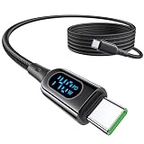 MINSLIS DC03 USB Type C ケーブル【140W/5A 2本セット】PD対応 Type-C to Type-C 急速充電 出力スクリーン表示 ナイロン編み タイプc 充電コード iPhone 17/16 Pro/16 Plus/16 Pro Max, MacBook Air/Pro 13'', iPad Mini 6/Pro, Switch等USB-C機種対応 (1.2m)