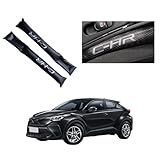 Uxi.ShopトヨタCHR/RAV4系に対応 専用 車シート隙間クッション シートサイド隙間埋め 内装 レザー 専用刺繍ロゴ 運転席/助手席 カスタムパーツ カーアクセサリー 2点セット (RAV4専用(ブラック))