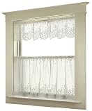 Heritage Lace Blossom 42-Inch Wide by 24-Inch Drop Tier, Ecru by Heritage Lace