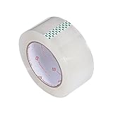 梱包用OPPテープ 48mm×100m 厚み0.065mm 透明 重量物用 強力 粘着 業務用 クロス粘着テープ (1 巻)