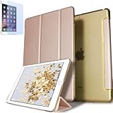 GWAAN【強化ガラスフィルム付き(ブルーライトカット)】iPad 10.2インチ 第9世代 第8世代 第7世代 (2021/2020/2019) と互換性あり スマートカバー ケース 背面半透明 オートスリープ機能 軽量 薄型 ハードタイプ A2602 A2604 A2603 A2605 A2197 A2200 A2198 A2270 A2428 A2429 A2430