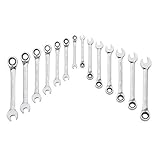 Craftsman 14 Piece Ratcheting Combination Wrench Set - Standard SAE and Metric MM by Craftsman