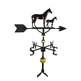 Montague Metal Products WV-355-NC 300 Series 32 In. Deluxe Color Mare & Colt Weathervane