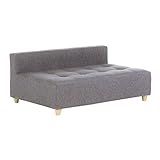 arne ベンチソファ ベンチ イス 背もたれ コーナーソファー ローソファー Baggy DX-armless 3×5 ファブリック グレー