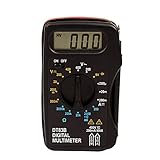 （inkint）マルチメーター 小型 最大表示1999 LCDディスプレイ表示 DC/AC電圧 DC電流 抵抗 ダイオードテストに対応 テスター ポケットサイズ ハンドヘルド ブラック