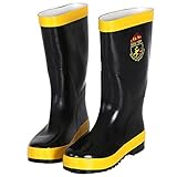 KKmoon 消防用ブーツ　長靴　安全靴　防火ブーツ　アンチ火災/アンチパワー/アンチ化学/防水/ノンスリップ　耐滑 消防用ブーツ（225mm）EU42