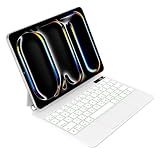 QERDAOYI マジックキーボード iPad Pro 11 インチ M4/M5 モデル番号(A2836 A2837 A3006/A3357 A3358 A3359)に適用 iPadキーボード付きケース 高精度トラックパッド付き 日本語配列 ファクションキー配列 LCDディスプレ 7色バックライト 磁気吸着ケース 角度調整可能 横置きスタンド ブラック