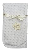 STYLE MIXX Baby Supersoft Bubble Blanket Boy Girl White Cream Cot Blanket Comforter Wrap (WHITE 19C1