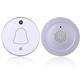 MolySun ドアベル ワイヤレス 玄関ES-MLA1ワイヤレスデジタルスマートカメラDoorbell 2メガピクセルのビジター記録不要配線不要フリークラウドストレージ（ホワイト）